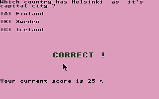 Geography Quiz atari screenshot